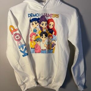 Gildan Demon Hunters Kids Hoodie - White